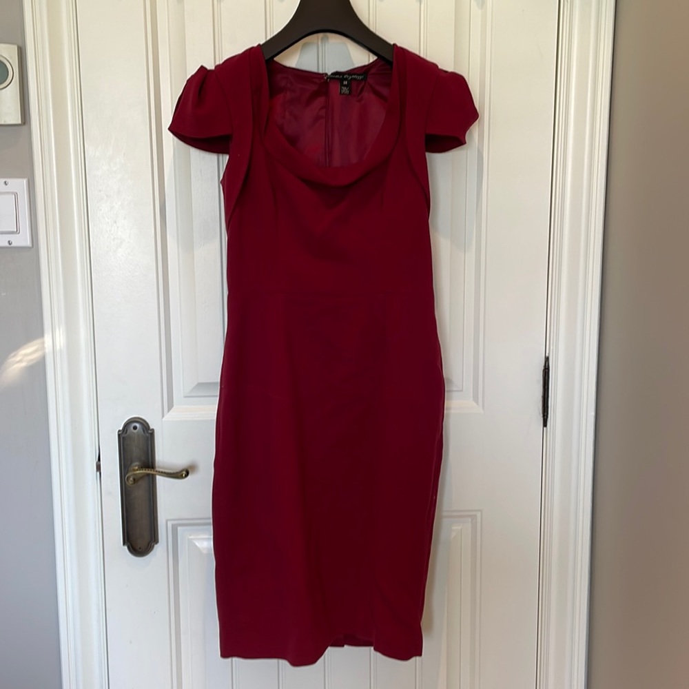 Sandra Angelozzi burgundy dress size 34 (d)